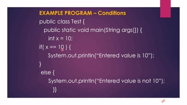 Conditions in java | if, if else, nested if, switch with example program | Java tutorial beginners смотреть онлайн