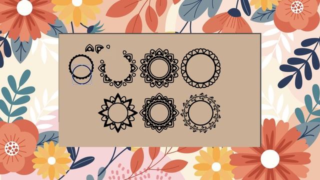 Flower Floral Monogram Wedding Mandala Ornament SVG Cricut Cut File Silhouette Cameo Clipart Png смотреть онлайн