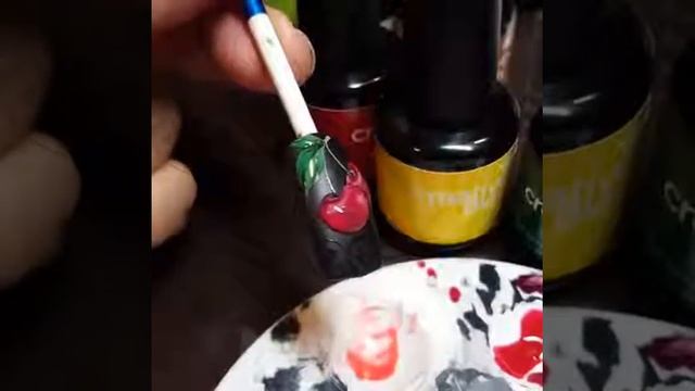 сочная вишня на ногтях(шикарный дизайн) смотреть онлайн