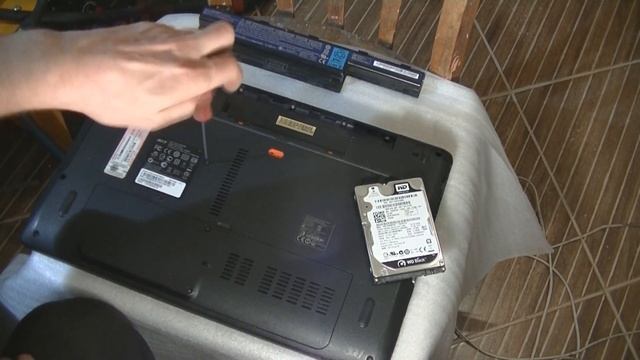 Установка SSD на ноутбук Acer Aspire 5750g.