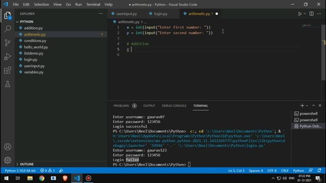 Asking Input from User in Python, User Input Accepting Tutorial in Hindi | Python Tutorial #5 смотреть онлайн