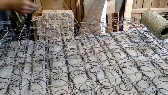 Перетяжка пружинного блока шпагатом. Зачем это делаем? смотреть онлайн