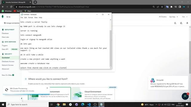 ? Connect MongoDB Atlas with NodeJS using Mongoose смотреть онлайн