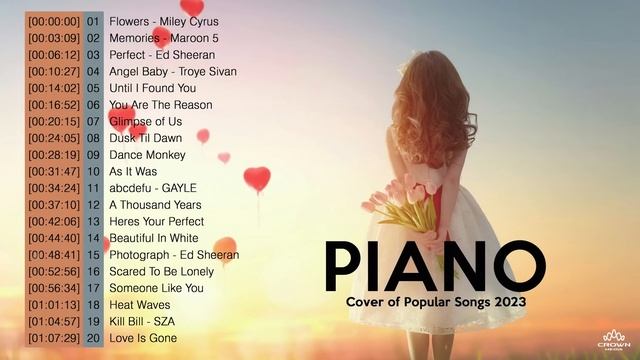 Best Popular Piano Covers Of Popular Songs 2023 - Most Beautiful Piano Love Songs - Pop Songs 2023