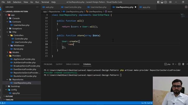 (05) Create User using Repository Pattern in Laravel | How to implement repository pattern in store смотреть онлайн