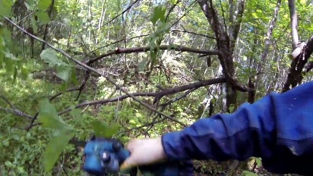 Аккумуляторная цепная пила с AliExpress, с бачком, 18V (клеммы по типу Makita LXT), 6" смотреть онлайн