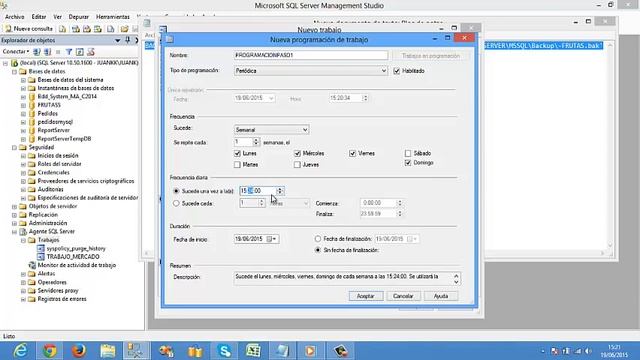 JOB SQL SERVER 2008 JUAN CARLOS SIMBAÑA DIAZ смотреть онлайн