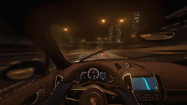Night Driving In Rain - Assetto Corsa смотреть онлайн