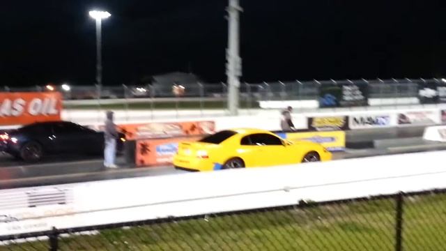 2004 Ford Mustang Cobra(terminator) vs. Chevrolet Camaro 1/4 mile race at P.B.I.R. смотреть онлайн