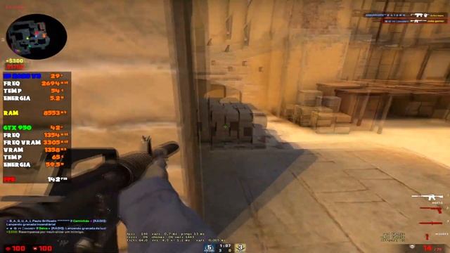 TESTE DESEMPENHO CSGO E5 2620 V3 + GTX 950 2GB 2022 смотреть онлайн