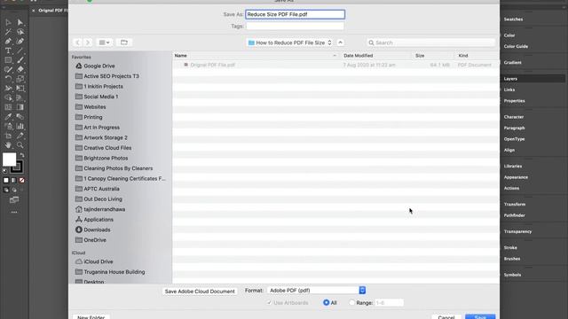 How to Reduce PDF File Size Adobe Illustrator 2020 | Compress PDF File смотреть онлайн