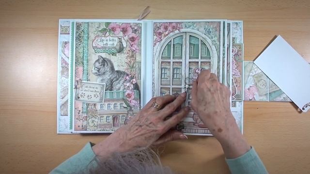 Memories - Orchids & Cats Paper Pad | Scrapbook mini album walkthrough | #303 смотреть онлайн