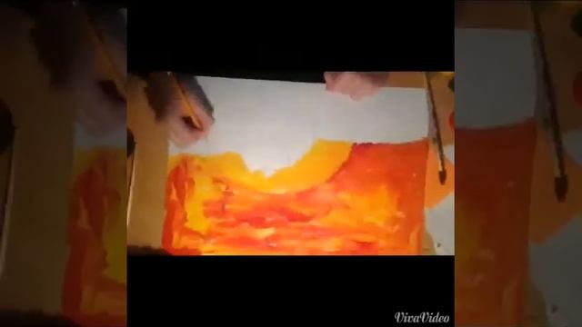 Как нарисовать закат (видео урок). смотреть онлайн