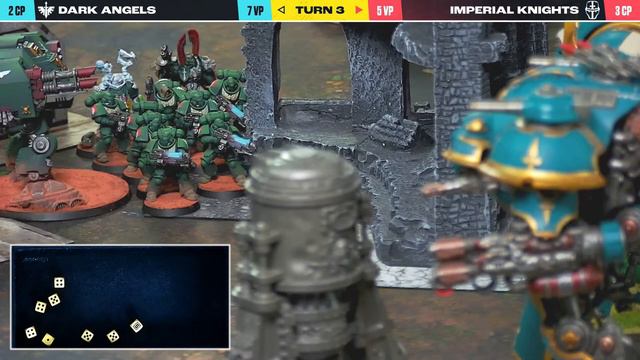Dark Angels vs Imperial Knights | Warhammer 40k 10th Edition Battle Report смотреть онлайн