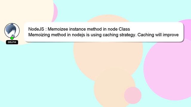 NodeJS : Memoizee instance method in node Class смотреть онлайн