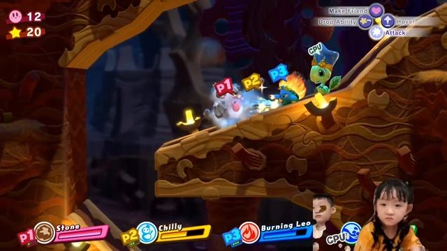 Donut Dome | Let's Play Kirby Star Allies Gameplay World 1-2 | Father Son Co Op Games смотреть онлайн