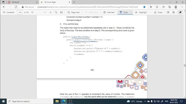 #8 WHILE | DO-WHILE LOOP| TERM 2 |INFORMATION TECHNOLOGY CLASS-12|IT 802|UNIT-3 FUNDAMENTALS OF JAV смотреть онлайн