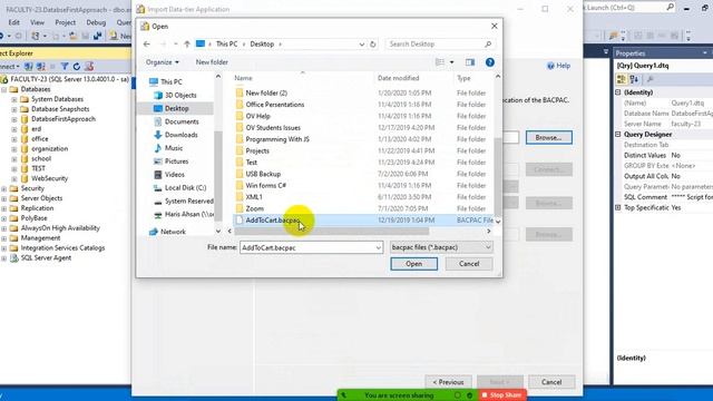 How to Import .bacpac file in SQL Server смотреть онлайн