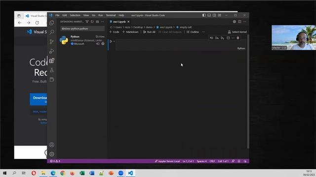 Notebooks Jupyter (Python) avec Visual Studio Code (VS Code) смотреть онлайн