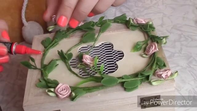 Декорируем шкатулку / УКРАШЕНИЕ ЦВЕТАМИ смотреть онлайн