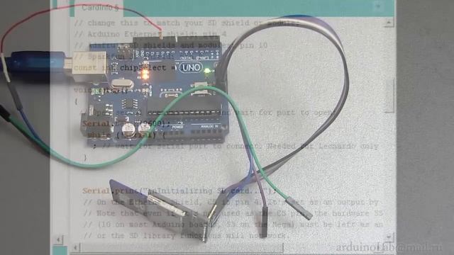 Подключаем SD карту к Arduino смотреть онлайн