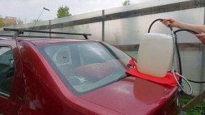 Душ в дорогу из пластиковой канистры