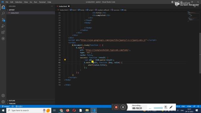 Fetch Data From Fake API using AJAX and Dispaly in HTML page #api #jquerytutorial #ajax #restapi смотреть онлайн