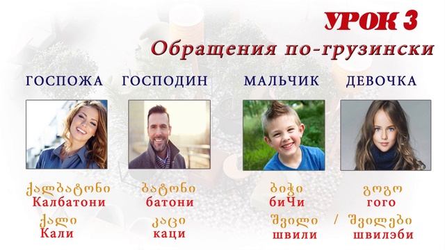 Грузинский язык для путешевственников. Грузинский с нуля. Урок 3 смотреть онлайн