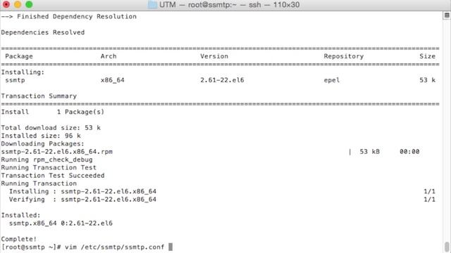Установка ssmtp на Centos 6 смотреть онлайн