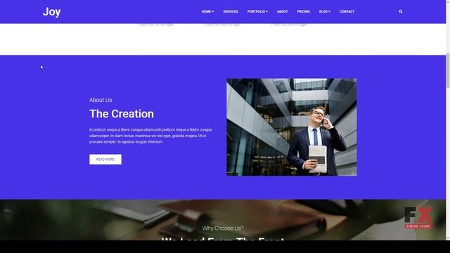 Joy Creative Agency and One page HTML5 And Sass Template Sterl смотреть онлайн