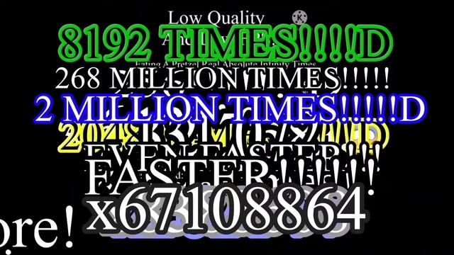 Eating A Pretzel Absolute Infinity Times Part 1: 9 Quadrillion