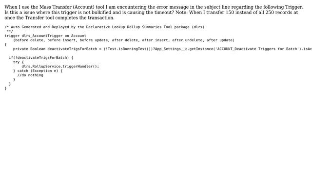 Salesforce: system.limitexception apex cpu time limit exceeded смотреть онлайн