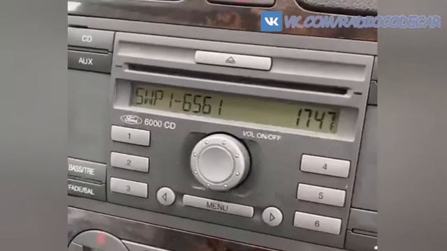 Как узнать серийный номер магнитолы Ford 6000 CD. Узнаем с/н не извлекая магнитолу из Ford Mondeo. смотреть онлайн