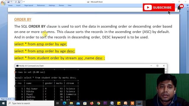 PUTTING TEXT IN THE QUERY, ALIASES, ORDER BY, GROUP BY, HAVING clause | Class 12 computer science смотреть онлайн