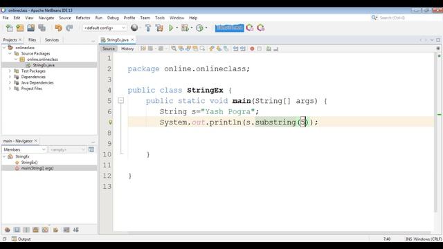 substring() method in Java | Java String substring() method смотреть онлайн