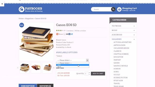 Preview Nice Pav Books Responsive Opencart Theme смотреть онлайн