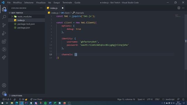 Come creare un Bot Twitch - Sviluppo Bot Twitch #1 смотреть онлайн