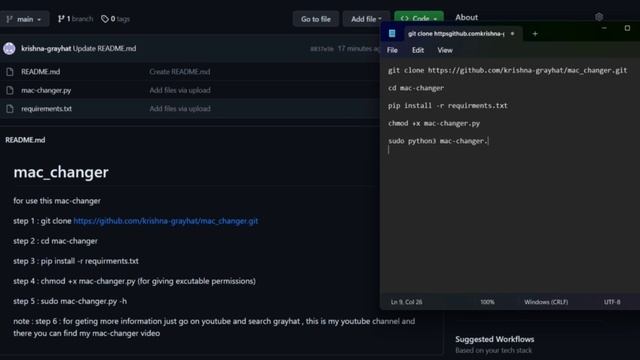 MacChanger | Your Own macchanger | change your mac address with python tool смотреть онлайн
