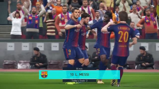 FIFA 18 vs PES 2018 - Lionel Messi Goals Celebrations смотреть онлайн