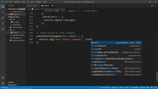 Getting Started with Firebase 9 #14 - Subscribing to Auth Changes смотреть онлайн