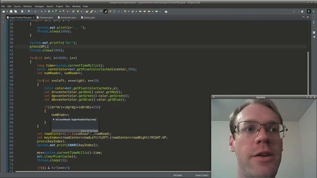 A.I. drives dangerous road, 100 lines of Java (★★☆) смотреть онлайн