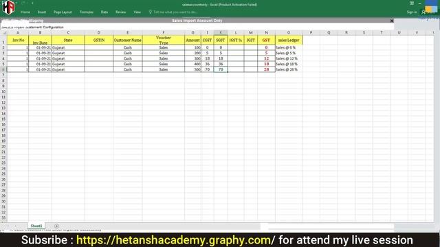 HOW TO IMPORT EXCEL TO TALLY SALES IMPORT TRANSACTION WITHOUT INVENTORY | TDL FOR TALLYPRIME смотреть онлайн