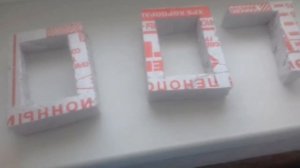 Цифры из пенопласта