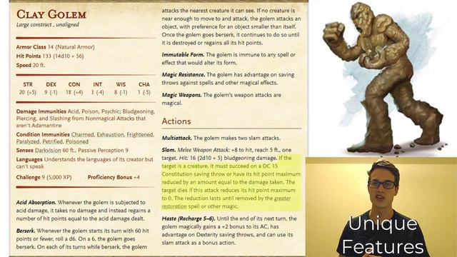 The Clay Golem: Golems Part 2 | D&D Monster Showcase смотреть онлайн
