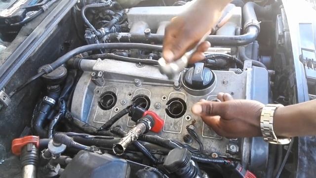 changing plugs on Audi a4 смотреть онлайн
