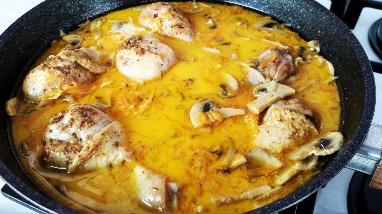 Подлива с курицей на одной сковороде к любому гарниру смотреть онлайн