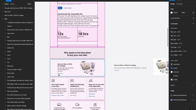 Figma Tutorial: Redesigning Apple's Email and Exporting to Mailchimp смотреть онлайн