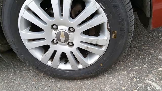 Крепкие Диски Шевроле Авео.  Попал в яму.