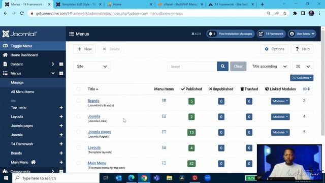Navigation - T4 Framework Template Customization - Joomla Tutorial - Mathew Tamin смотреть онлайн