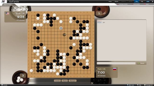 Игра Го. 13 кю на Pandanet. Пробное видео смотреть онлайн